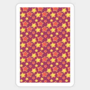 Colorful Stars Seamless Pattern 045#001 Sticker